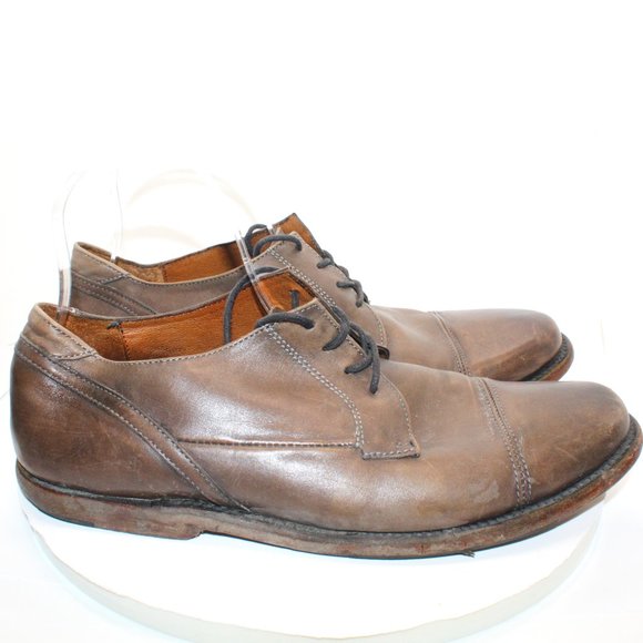 Sutro San Francisco Mens Sz 9D Larkin Brown Distressed Leather Oxford Shoes main image 13